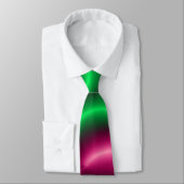 Roze en groene stroom stropdas (Gebonden)