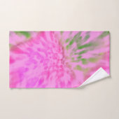 roze en groene stropdas kleurstof bad handdoek (Handdoek)