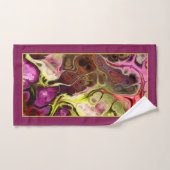 Roze en groene stropdas kleurstof marmer patroon e bad handdoek (Handdoek)