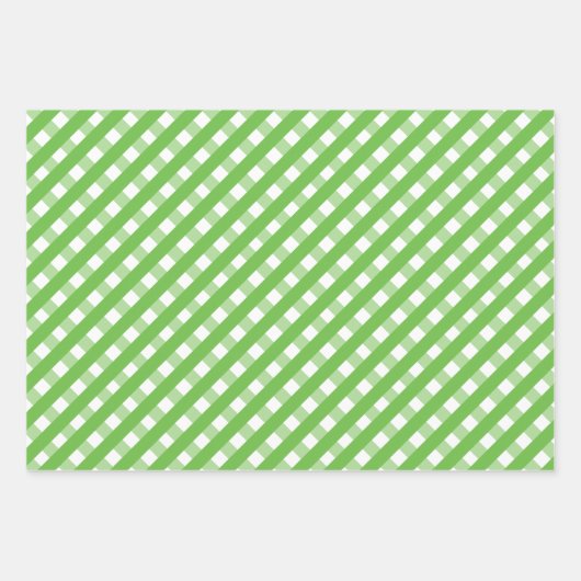 Roze en groene tandham en palmbomen Radeveltjes Inpakpapier Vel (Voorkant 3)