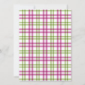Roze en groene Tartan Kaart (Achterkant)