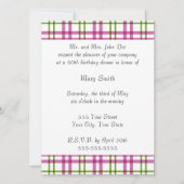 Roze en groene Tartan Kaart (Voorkant)