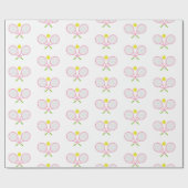 Roze en groene tennis-verpakkingspapier cadeaupapier (Vlak)