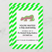 Roze en groene tijger kaart (Voorkant / Achterkant)