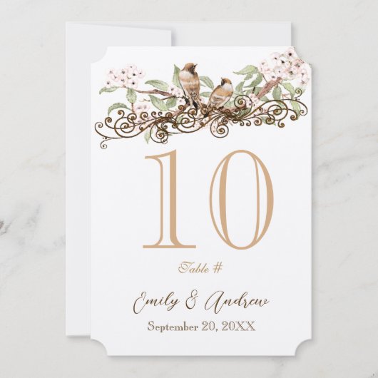 Roze en groene Tortelduifjes Wedstrijkkaartje Kaart (Voorkant)