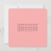 Roze en groene touwtjesbrood kaart (Achterkant)