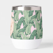 Roze en groene tropische bladeren | Kokosse Drink (Achterkant)