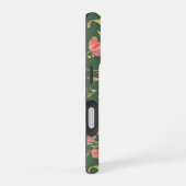 Roze en groene tulp waterverf bloemschildering iPhone 16 hoesje (Rechterkant)