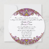 Roze en groene uitnodiging voor weddenschappen (Voorkant)