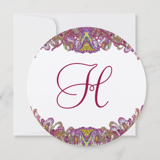 Roze en groene uitnodiging voor weddenschappen (Achterkant)