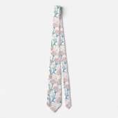 Roze en groene ventilatortekening stropdas (Voorkant)