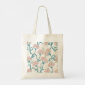 Roze en groene ventilatortekening tote bag (Achterkant)