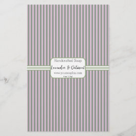 Roze en groene verticale stripe lade papier voor p