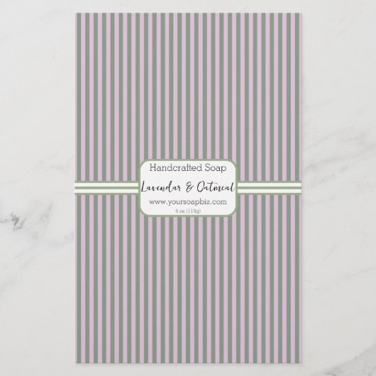 Roze en groene verticale stripe lade papier voor p (Voorkant)