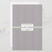 Roze en groene verticale stripe lade papier voor p (Voorkant / Achterkant)