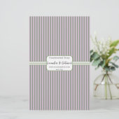 Roze en groene verticale stripe lade papier voor p (Staand voorkant)