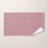 Roze en groene vis bad handdoek (Handdoek)