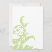 Roze en groene Vlaams huwelijk Kaart (Achterkant)