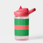 Roze en Groene Vlinder Gepersonaliseerde Kinderen Waterfles (Links)