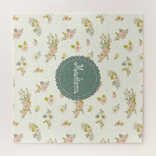  roze en groene vlindernaam legpuzzel (Horizontaal)