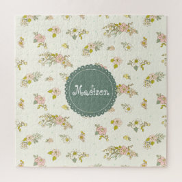  roze en groene vlindernaam legpuzzel