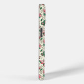 Roze en groene vlinders bloemenpatroon Case-Mate iPhone case (Achterkant / Rechts)
