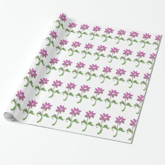 Roze en groene vloerbedekking voor tuinbouwpapier cadeaupapier