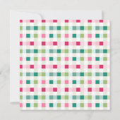 Roze en Groene Vrede & Liefde Kerstkaart (Achterkant)