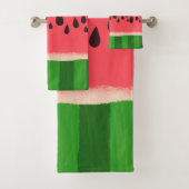 Roze en groene watermeloen bad handdoek (Insitu)