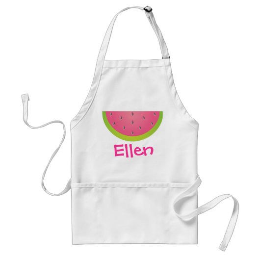 Roze en groene watermeloen gepersonaliseerd Apron Standaard Schort (Voorkant)
