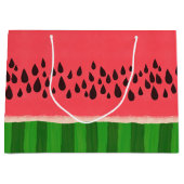 Roze en groene watermeloen groot cadeauzakje (Voorkant)
