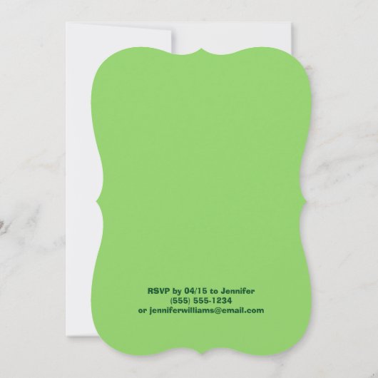 Roze en groene watermeloen, verjaardagsfeest van K Kaart (Achterkant)