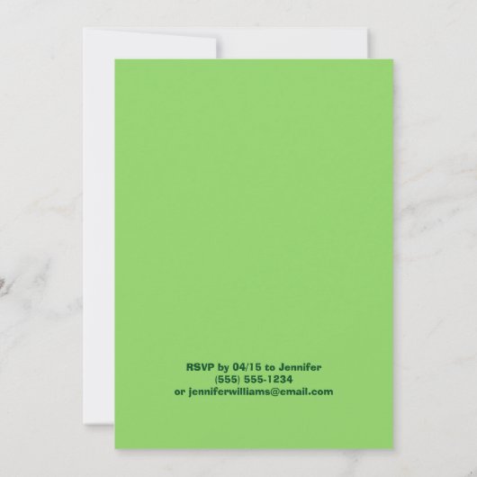 Roze en groene watermeloen, verjaardagsfeest van K Kaart (Achterkant)