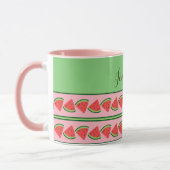 Roze en groene watermeloenen - Aangepast Mok (Links)