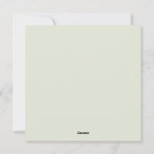 Roze en groene Waterverf Christmas Wreath Kaart (Achterkant)