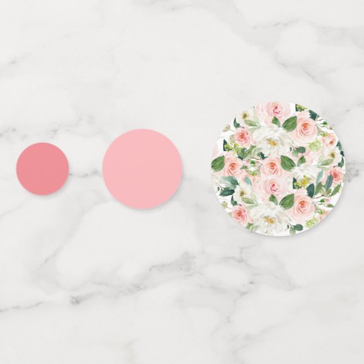 Roze en groene Waterverf Confetti (Voorkanten)