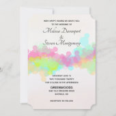 Roze en groene Waterverf Kaart (Voorkant)