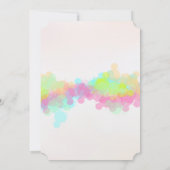 Roze en groene Waterverf Kaart (Achterkant)