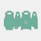 Roze en groene Wavy bruiloft Bedankdoosjes (Uitgevouwen)