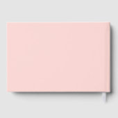 Roze en groene Wavy bruiloft Gastenboek (Achterkant)