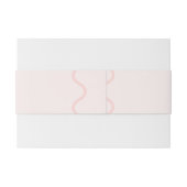 Roze en groene Wavy bruiloft Uitnodigingen Wikkel (Achterkant Voorbeeld)