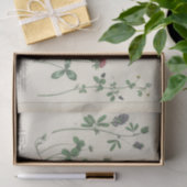 Roze en Groene Wildflower Tissuepapier (Geschenk)