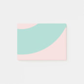 Roze en groene zwenken post-it® notes (Voorkant)