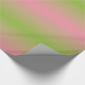 Roze en groengradiëntstrips Verpakkingspapier Cadeaupapier (Hoek)