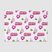 Roze en groenpapier tissuepapier (Voorkant)