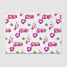 Roze en groenpapier tissuepapier