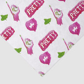 Roze en groenpapier tissuepapier (Detail)