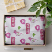 Roze en groenpapier tissuepapier (Geschenk)