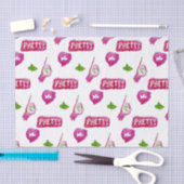 Roze en groenpapier tissuepapier (Craft)