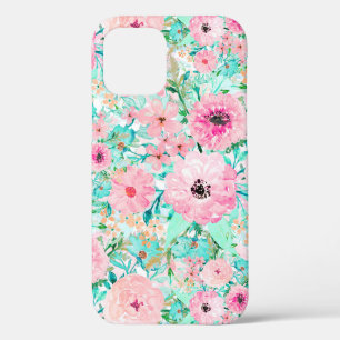  roze en handbedekking met handbediende waterverf Case-Mate iPhone case